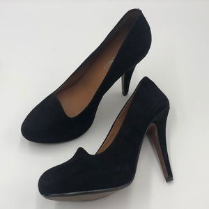Cynthia Rowley Black Suede Pump Heels